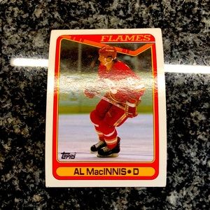 Al MacInnis Topps 1990 #127 Hockey Card!!!